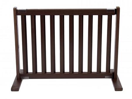 Free Standing Pet Gate - Small-mahogany