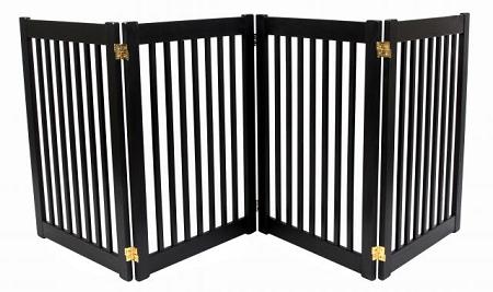 Four Panel Ez Pet Gate - Large-mahogany