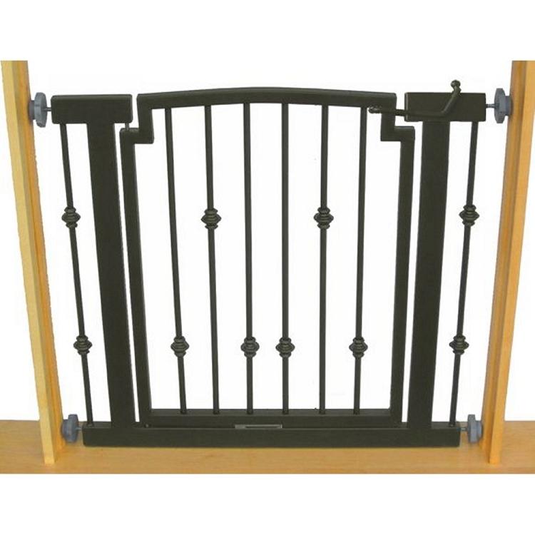 Emperor Rings Hallway Dog Gate - Black