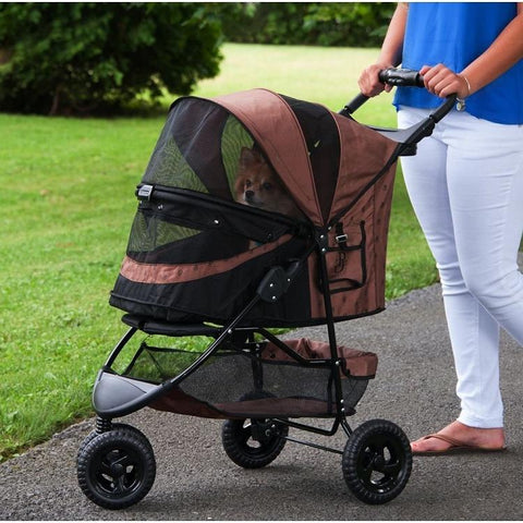 Special Edition No-zip Pet Stroller - Chocolate