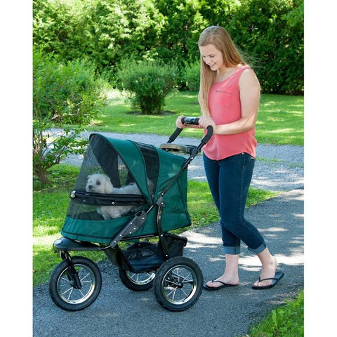 Jogger No-zip Pet Stroller - Forest Green