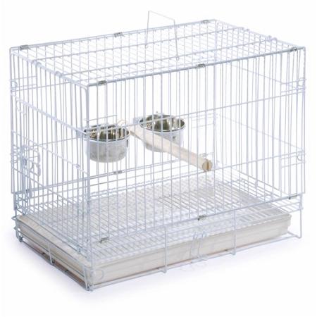 White Travel Bird Cage