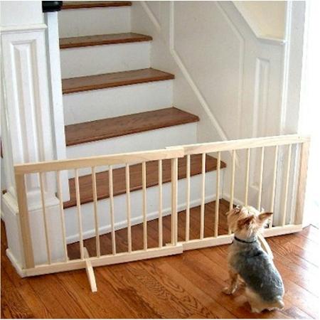 Step Over Pet Gate - Oak