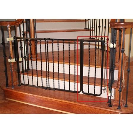 Wrought Iron Decor Gate Extension - Bronze